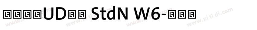 ヒラギノUD角ゴ StdN W6字体转换